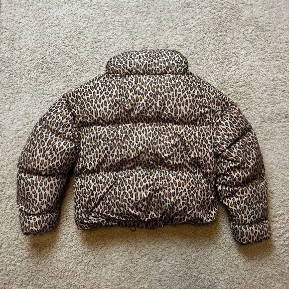 Cordova Ski Meribel Down Puffer Jacket Leopard Cheetah Print size M Worn Once - Picture 6 of 7